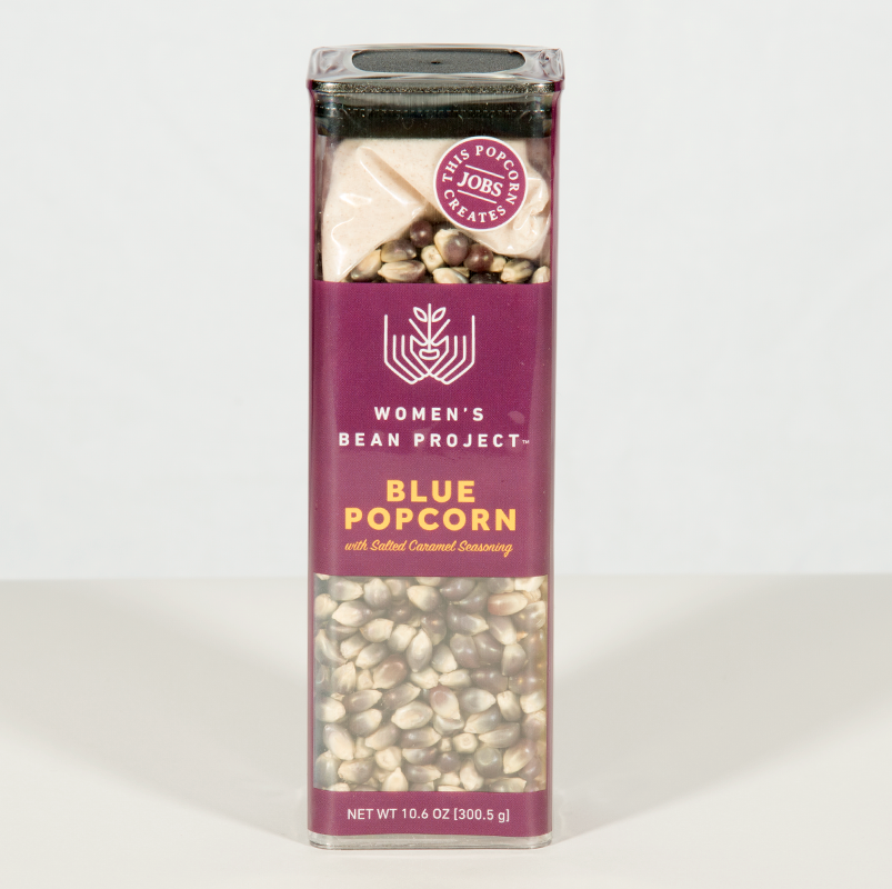 Blue Popcorn with Salted Caramel Seasoning Women's Bean Project