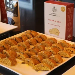 Pumpkin Scruffins made with Women's Bean Project Scone Mix.