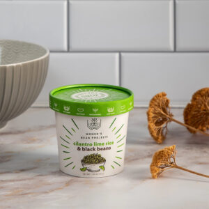 Instant Cilantro Lime Rice with Black Beans